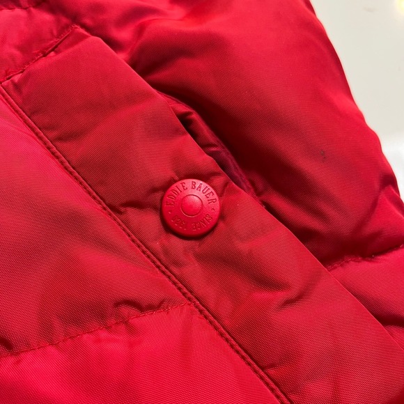 Vintage Eddie Bauer Womens Red Goose Down Puffer Vest Quilted Sz Small WPL 9647 - Picture 11 of 16